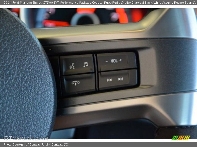 Controls of 2014 Mustang Shelby GT500 SVT Performance Package Coupe