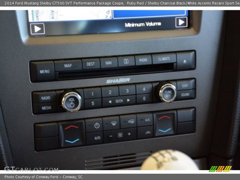 Controls of 2014 Mustang Shelby GT500 SVT Performance Package Coupe