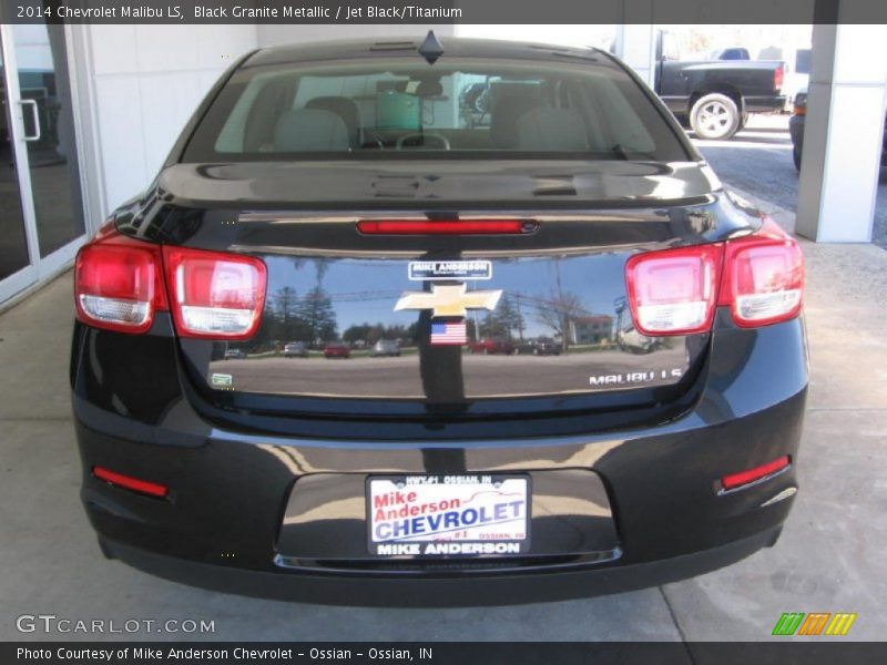 Black Granite Metallic / Jet Black/Titanium 2014 Chevrolet Malibu LS