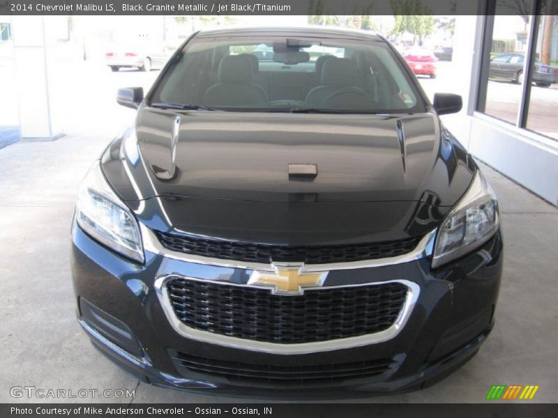 Black Granite Metallic / Jet Black/Titanium 2014 Chevrolet Malibu LS
