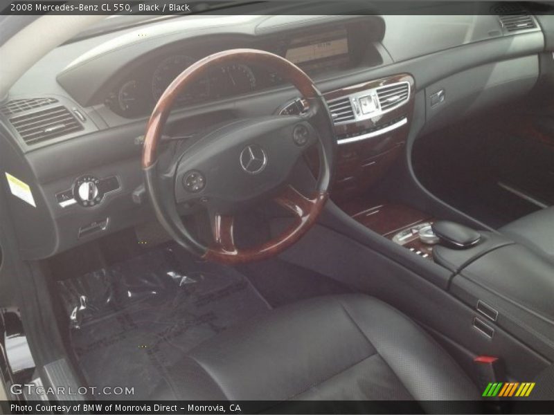 Black / Black 2008 Mercedes-Benz CL 550