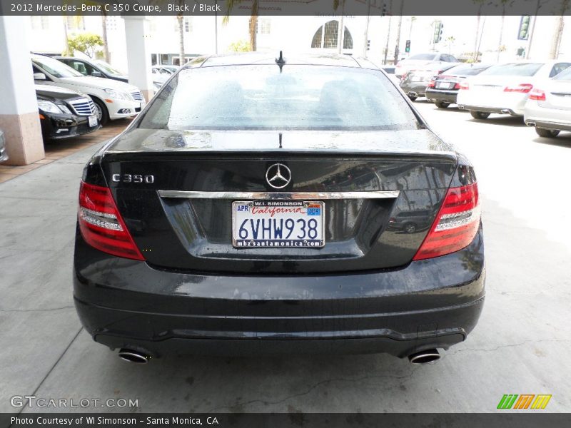 Black / Black 2012 Mercedes-Benz C 350 Coupe