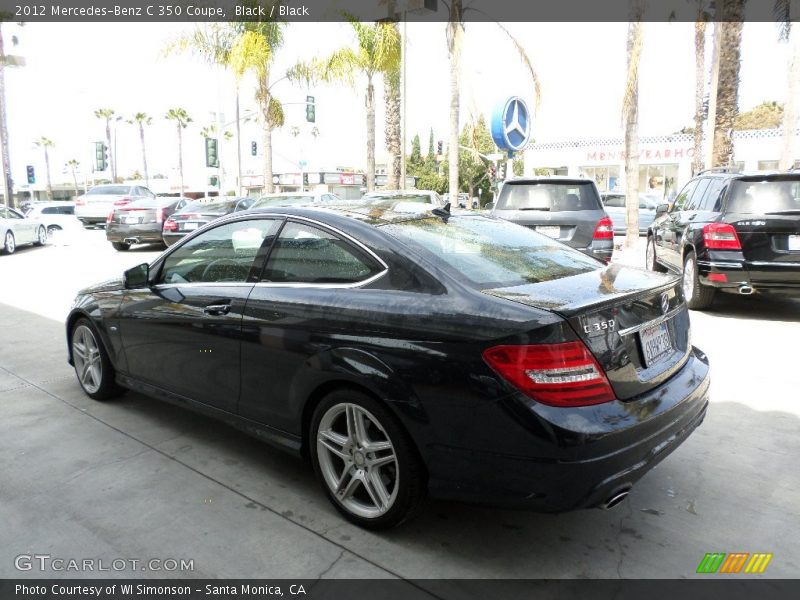 Black / Black 2012 Mercedes-Benz C 350 Coupe