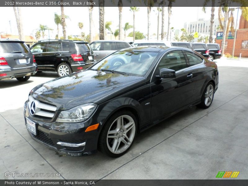 Black / Black 2012 Mercedes-Benz C 350 Coupe