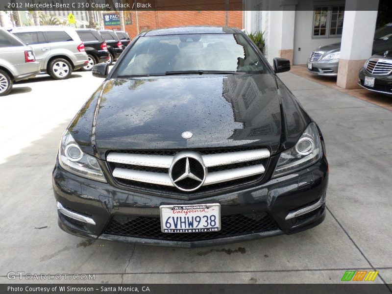 Black / Black 2012 Mercedes-Benz C 350 Coupe
