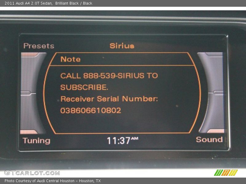 Brilliant Black / Black 2011 Audi A4 2.0T Sedan