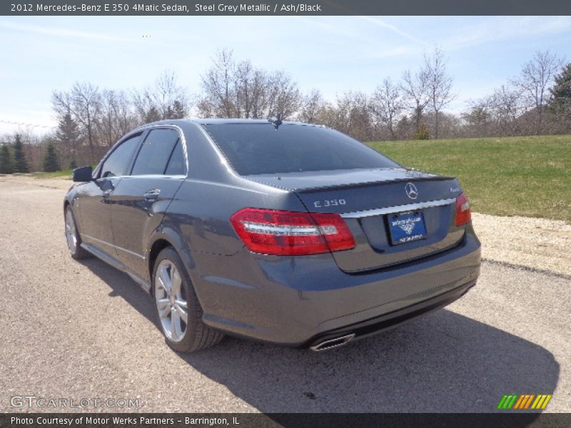 Steel Grey Metallic / Ash/Black 2012 Mercedes-Benz E 350 4Matic Sedan