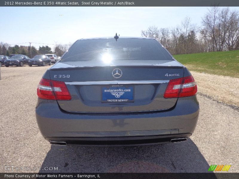 Steel Grey Metallic / Ash/Black 2012 Mercedes-Benz E 350 4Matic Sedan