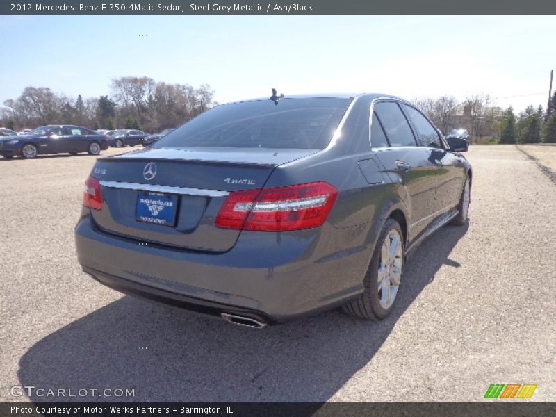 Steel Grey Metallic / Ash/Black 2012 Mercedes-Benz E 350 4Matic Sedan