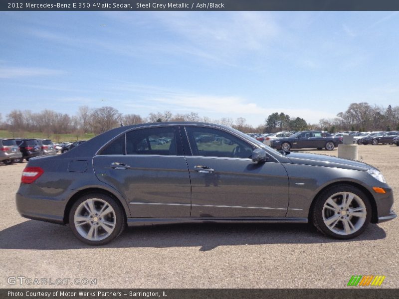 Steel Grey Metallic / Ash/Black 2012 Mercedes-Benz E 350 4Matic Sedan