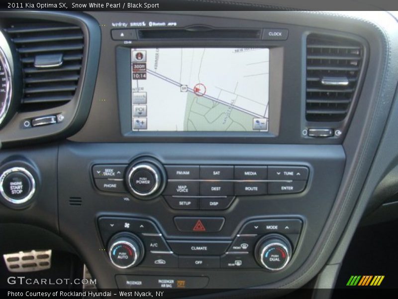 Snow White Pearl / Black Sport 2011 Kia Optima SX