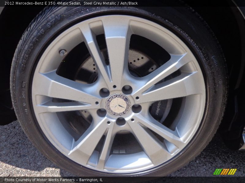 Steel Grey Metallic / Ash/Black 2012 Mercedes-Benz E 350 4Matic Sedan