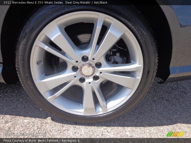 Steel Grey Metallic / Ash/Black 2012 Mercedes-Benz E 350 4Matic Sedan