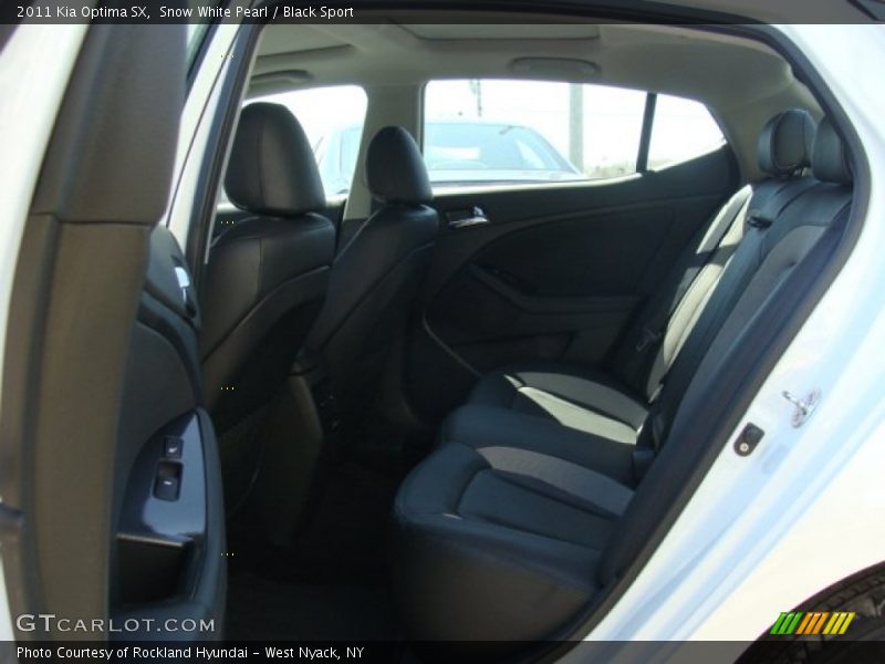 Snow White Pearl / Black Sport 2011 Kia Optima SX