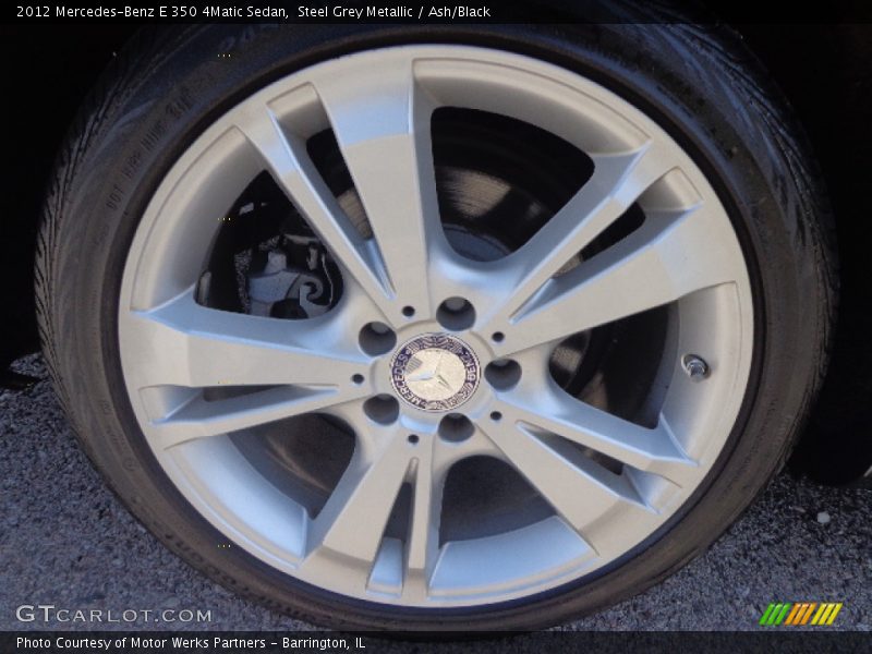 Steel Grey Metallic / Ash/Black 2012 Mercedes-Benz E 350 4Matic Sedan
