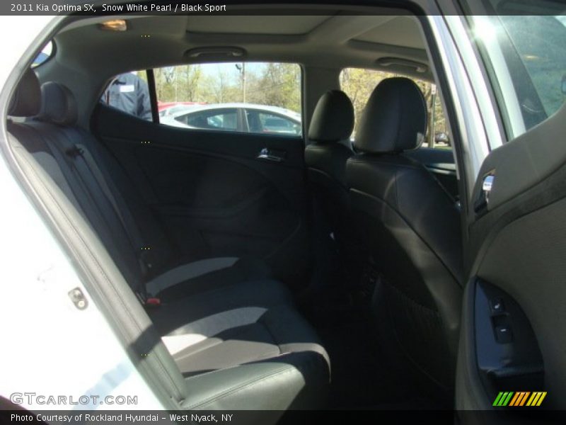 Snow White Pearl / Black Sport 2011 Kia Optima SX