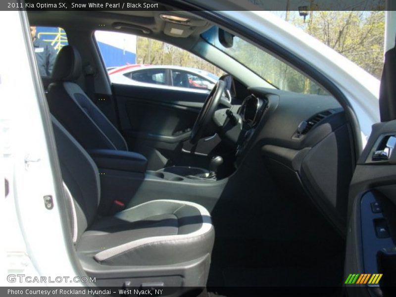 Snow White Pearl / Black Sport 2011 Kia Optima SX