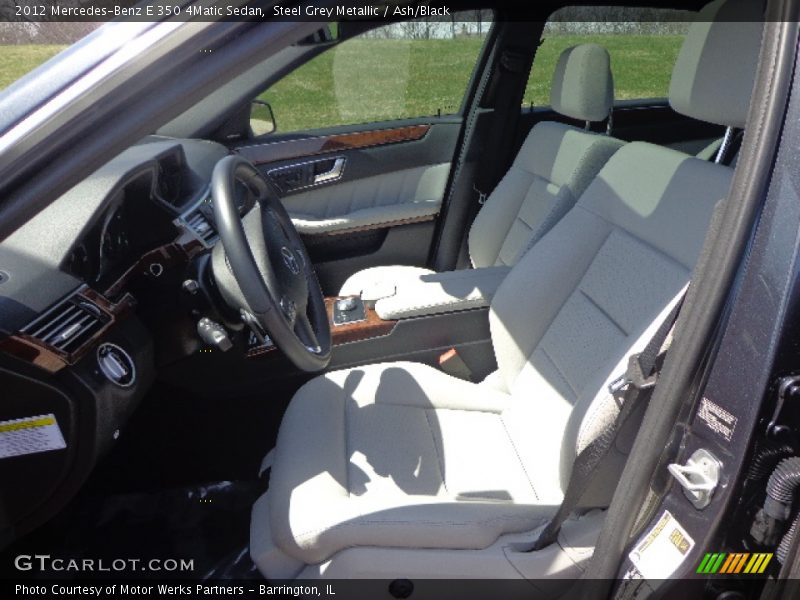 Steel Grey Metallic / Ash/Black 2012 Mercedes-Benz E 350 4Matic Sedan
