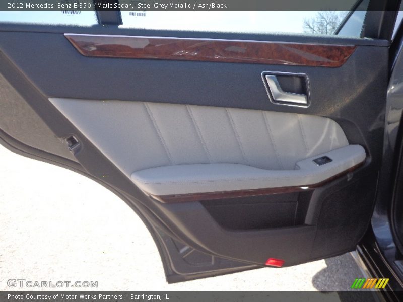 Steel Grey Metallic / Ash/Black 2012 Mercedes-Benz E 350 4Matic Sedan