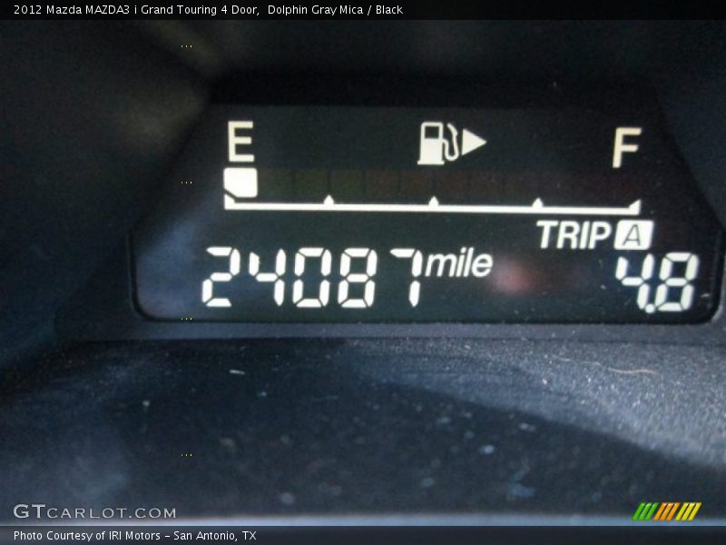 Dolphin Gray Mica / Black 2012 Mazda MAZDA3 i Grand Touring 4 Door