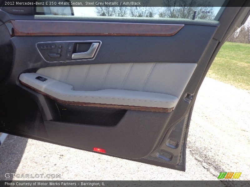 Steel Grey Metallic / Ash/Black 2012 Mercedes-Benz E 350 4Matic Sedan