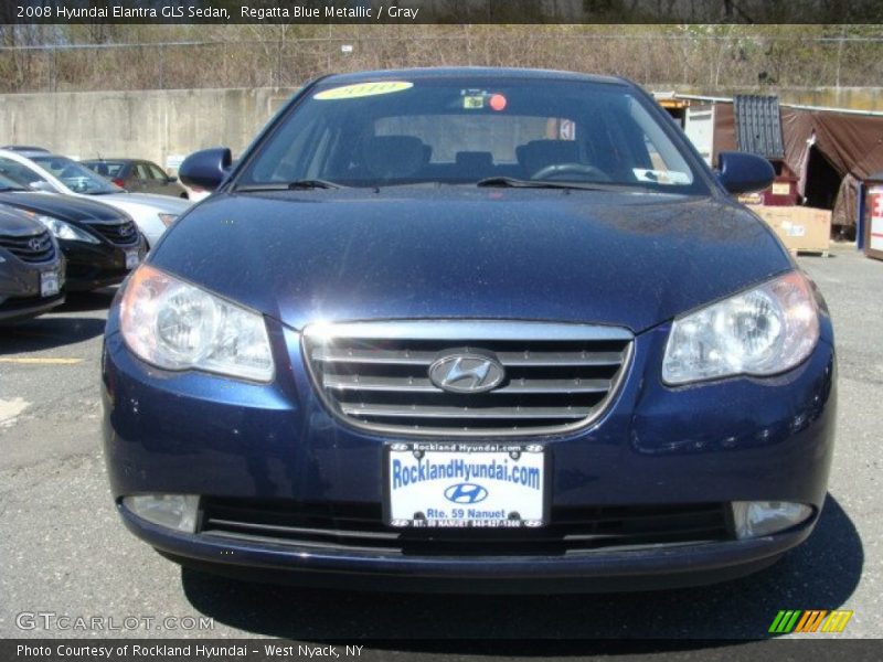 Regatta Blue Metallic / Gray 2008 Hyundai Elantra GLS Sedan