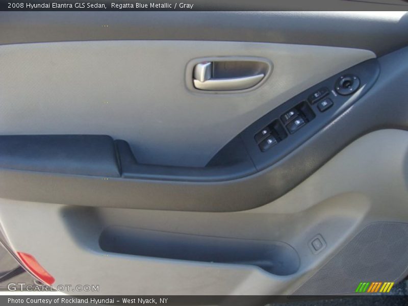 Regatta Blue Metallic / Gray 2008 Hyundai Elantra GLS Sedan