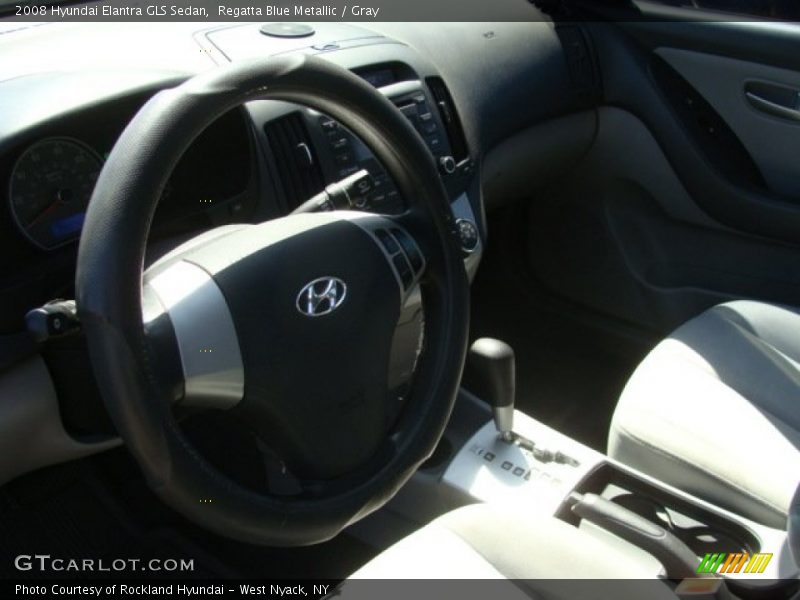 Regatta Blue Metallic / Gray 2008 Hyundai Elantra GLS Sedan
