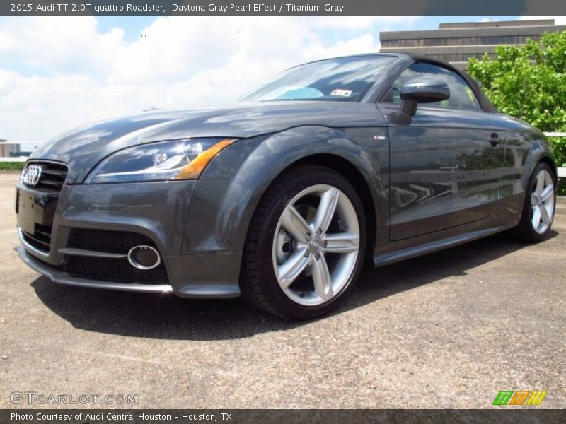 Daytona Gray Pearl Effect / Titanium Gray 2015 Audi TT 2.0T quattro Roadster