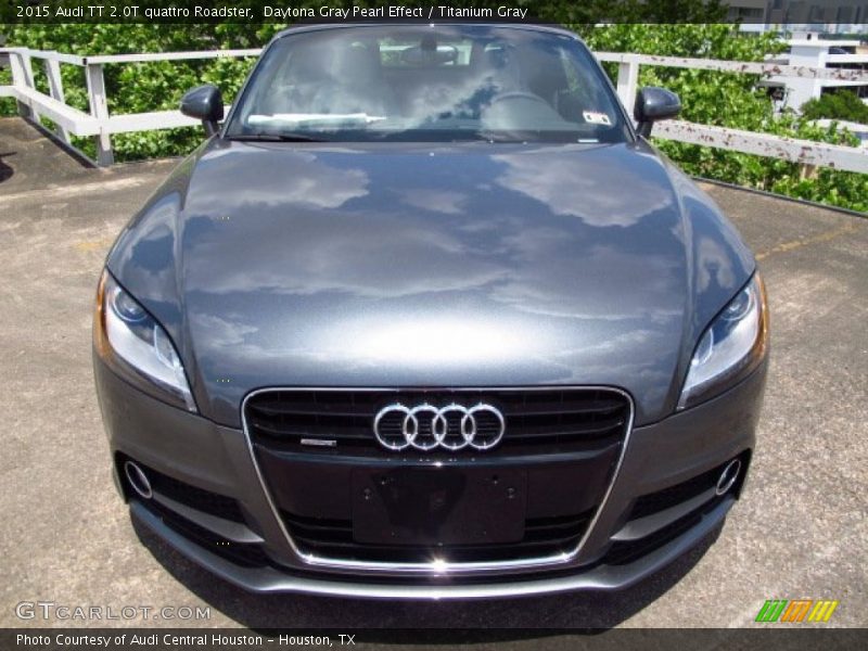 Daytona Gray Pearl Effect / Titanium Gray 2015 Audi TT 2.0T quattro Roadster