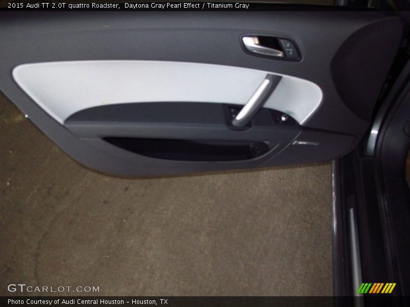Daytona Gray Pearl Effect / Titanium Gray 2015 Audi TT 2.0T quattro Roadster