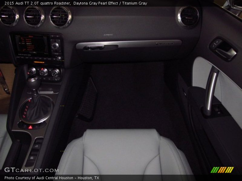 Daytona Gray Pearl Effect / Titanium Gray 2015 Audi TT 2.0T quattro Roadster