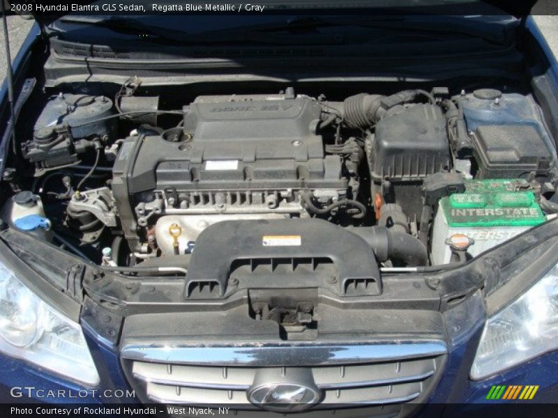 Regatta Blue Metallic / Gray 2008 Hyundai Elantra GLS Sedan