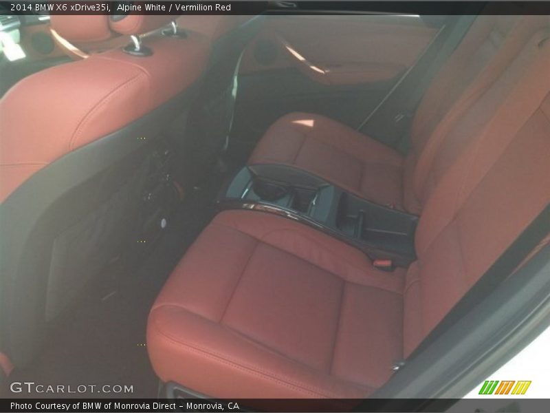 Alpine White / Vermilion Red 2014 BMW X6 xDrive35i