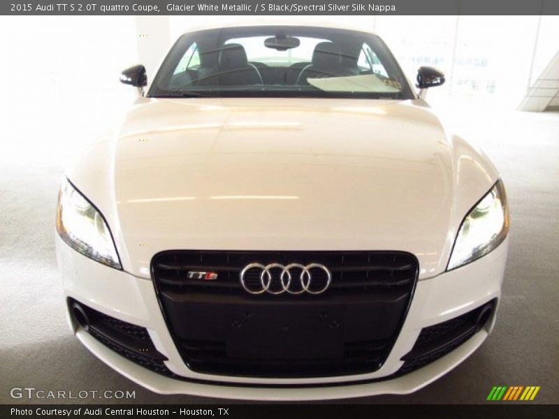 Glacier White Metallic / S Black/Spectral Silver Silk Nappa 2015 Audi TT S 2.0T quattro Coupe