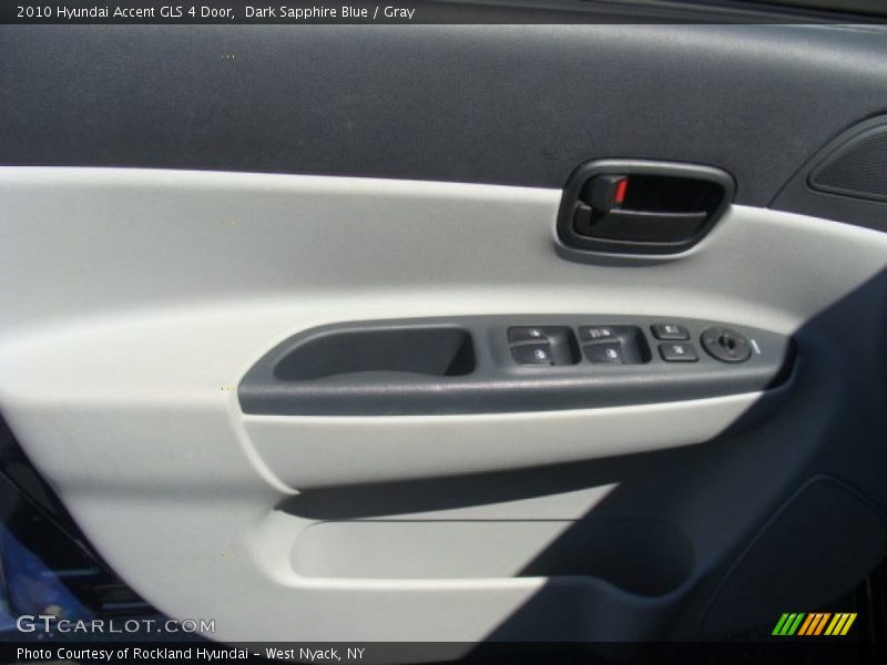Dark Sapphire Blue / Gray 2010 Hyundai Accent GLS 4 Door