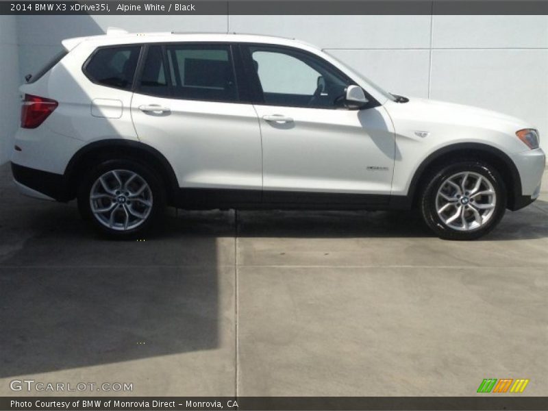 Alpine White / Black 2014 BMW X3 xDrive35i