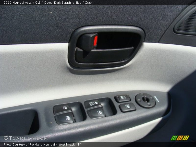 Dark Sapphire Blue / Gray 2010 Hyundai Accent GLS 4 Door