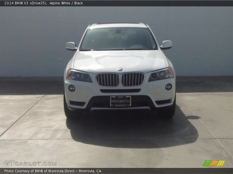 Alpine White / Black 2014 BMW X3 xDrive35i