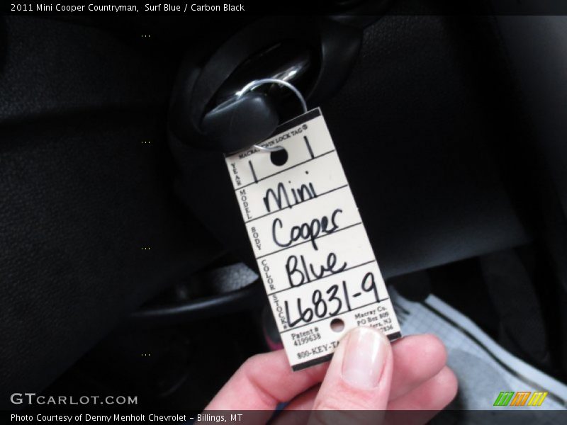 Surf Blue / Carbon Black 2011 Mini Cooper Countryman