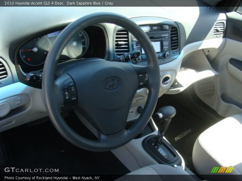 Dark Sapphire Blue / Gray 2010 Hyundai Accent GLS 4 Door