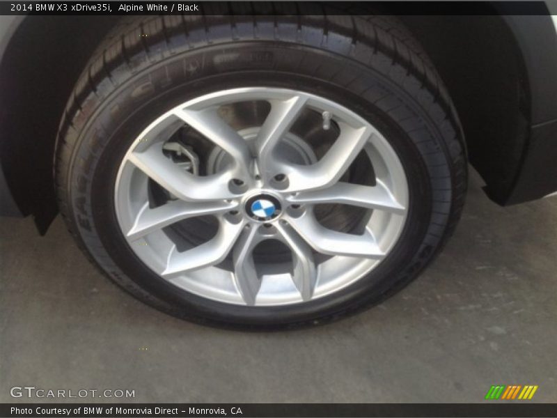 Alpine White / Black 2014 BMW X3 xDrive35i
