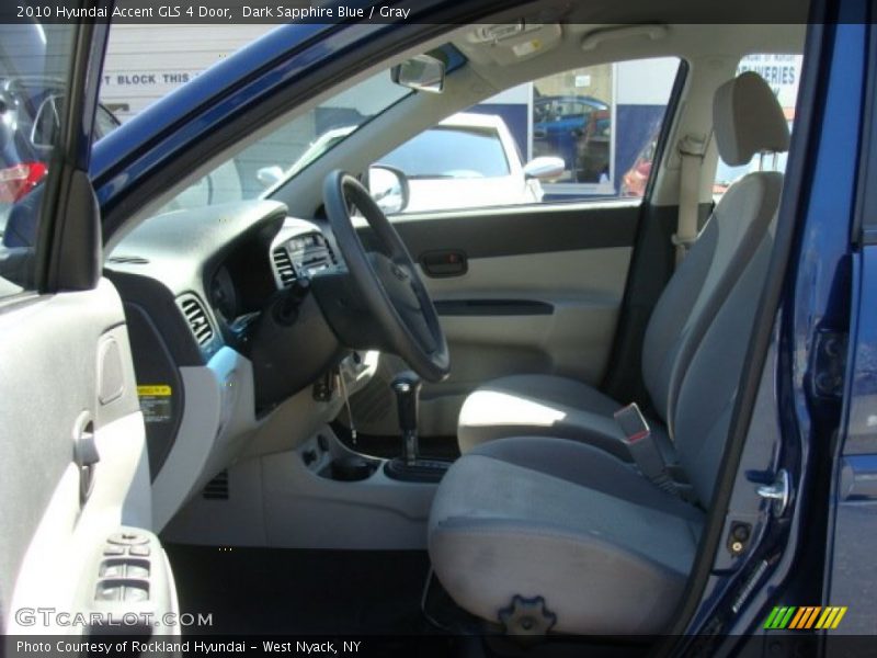 Dark Sapphire Blue / Gray 2010 Hyundai Accent GLS 4 Door