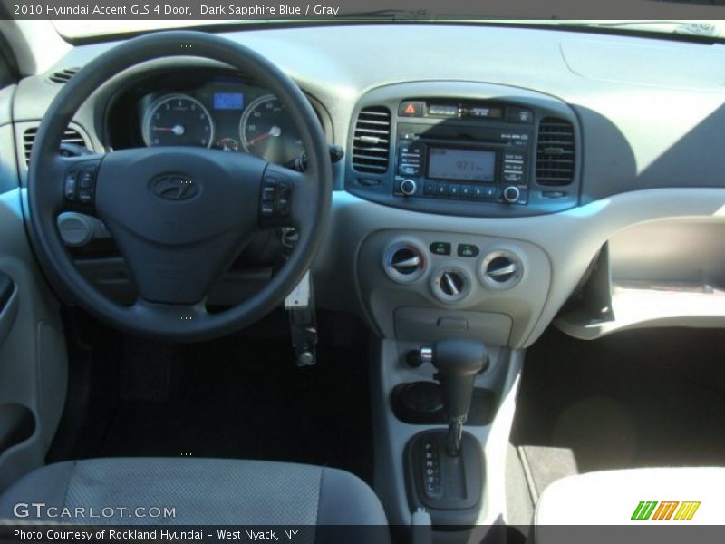 Dark Sapphire Blue / Gray 2010 Hyundai Accent GLS 4 Door