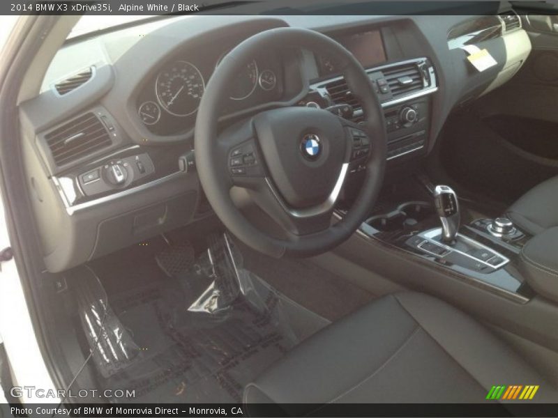 Alpine White / Black 2014 BMW X3 xDrive35i
