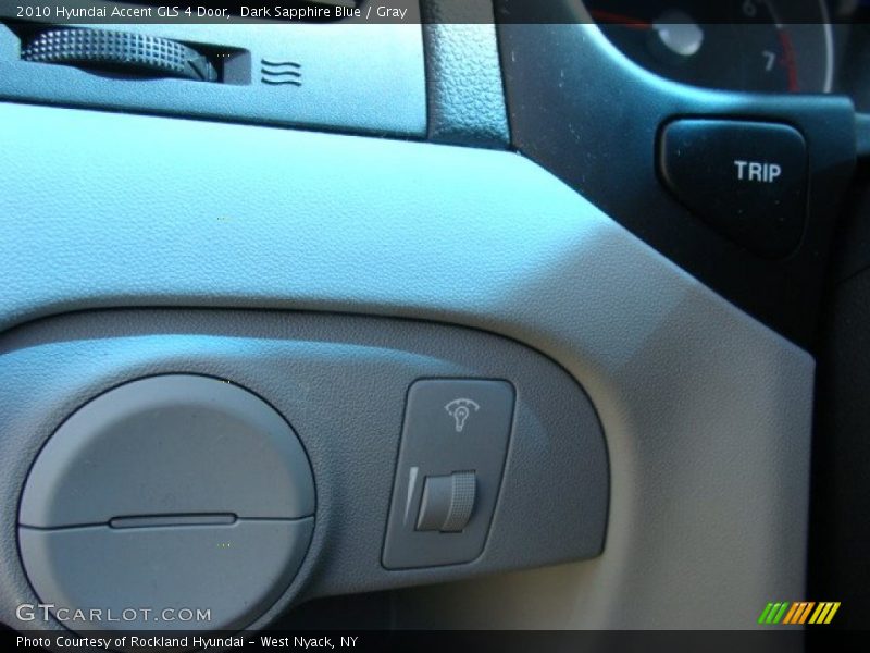 Dark Sapphire Blue / Gray 2010 Hyundai Accent GLS 4 Door