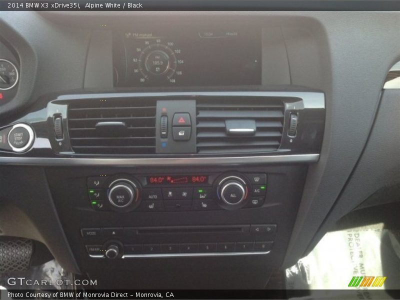 Alpine White / Black 2014 BMW X3 xDrive35i