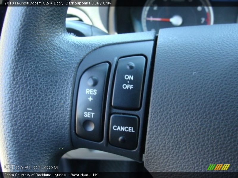 Dark Sapphire Blue / Gray 2010 Hyundai Accent GLS 4 Door
