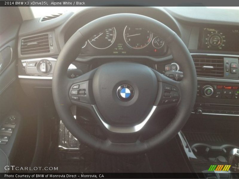 Alpine White / Black 2014 BMW X3 xDrive35i