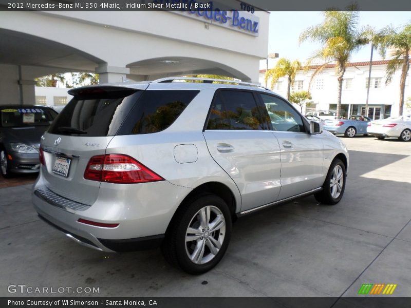 Iridium Silver Metallic / Black 2012 Mercedes-Benz ML 350 4Matic